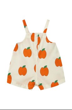 Хлопковый ромпер для младенцев Tinycottons APPLES BABY DUNGAREE