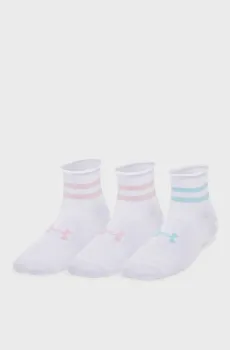 Женские белые носки (3 пары) UA W Essential Nov Белый 42-47.5 Under Armour 1384025-105