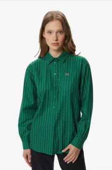 Женская зеленая рубашка Зеленый 40 Lacoste CF241111Y