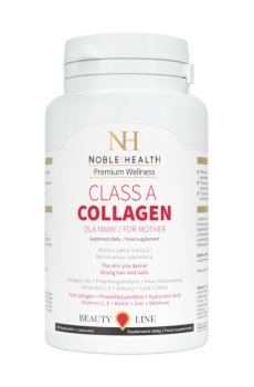 Уценка! Комплекс для ухода за волосами, кожей и ногтями Noble Health Premium Wellness Class A Collagen для мам, 90 капсул