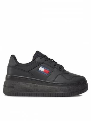 Tommy Jeans Снікерcи Tjw Retro Basket Flatform Ess EN0EN02506 Чорний Tommy Jeans Снікерcи Tjw Retro Basket Flatform Ess EN0EN02506 Чорний