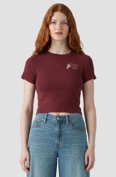 Женская бордовая футболка Бордовый S Levi’s® A8798;0070