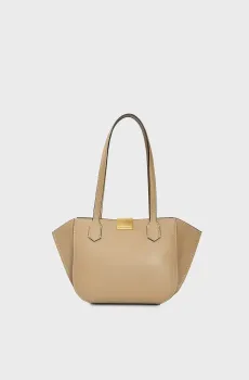 Женская бежевая кожаная сумка FOREVER Бежевый ONESIZE Karl Lagerfeld A2W30057