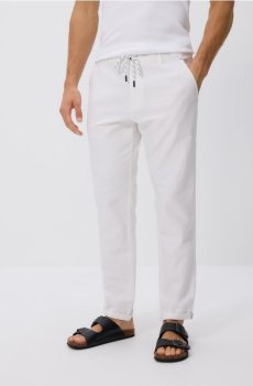 Reserved - Бавовняні штани чінос слім - білий - 6004L-00X
