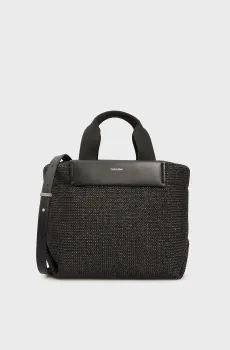 Женская черная сумка RAFFIA SMALL Черный ONESIZE Calvin Klein K60K613026