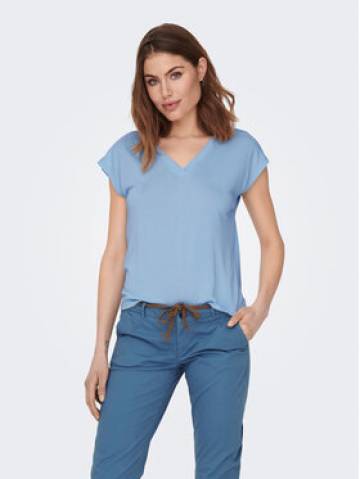 ONLY Футболка Free 15287041 Блакитний Regular Fit ONLY Футболка Free 15287041 Блакитний Regular Fit