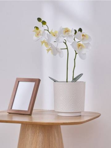 Керамічний горщик - білий