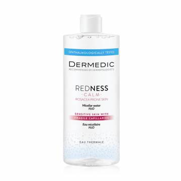 Мицеллярная вода для лица Dermedic Redness Calm Micellar Water H2O для чувствительной кожи, 500 мл Мицеллярная вода для лица Dermedic Redness Calm Micellar Water H2O для чувствительной кожи, 500 мл