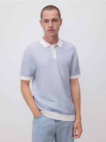 Reserved - MEN`S SWEATER - блідо-блакитний - 4751C-05P Reserved - MEN`S SWEATER - блідо-блакитний - 4751C-05P