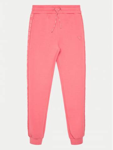 Guess Спортивні штани J2YQ24 FL03S Рожевий Regular Fit Guess Спортивні штани J2YQ24 FL03S Рожевий Regular Fit