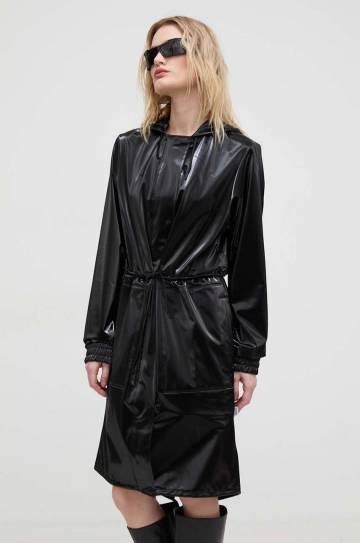 Куртка Rains 18550 Jackets женская цвет чёрный переходная Куртка Rains 18550 Jackets женская цвет чёрный переходная