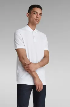 Мужское белое поло Dunda slim Белый XXL G-Star RAW D11595,5864