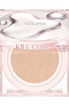 Сияющий тональный кушон для лица Clio Kill Cover High Glow Cushion, SPF 50+ PA+++, 2 Lingerie, 14 г (+ сменный блок, 14 г)