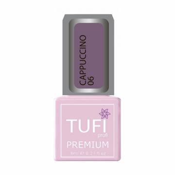 Гель-лак для ногтей Tufi profi Premium Cappuccino 06 Фиолетово-серый, 8 мл Гель-лак для ногтей Tufi profi Premium Cappuccino 06 Фиолетово-серый, 8 мл