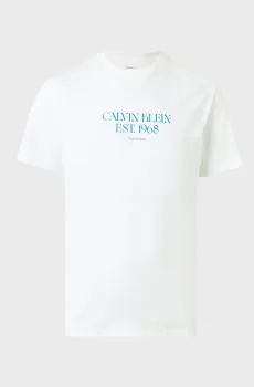 Мужская белая футболка JEANS GRAPHICS Белый L Calvin Klein Jeans LV14RF804G
