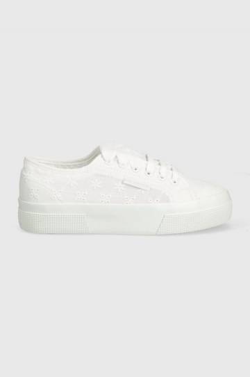 Кеды Superga 2740 FLOWER SANGALLO женские цвет белый S2148KW Кеды Superga 2740 FLOWER SANGALLO женские цвет белый S2148KW