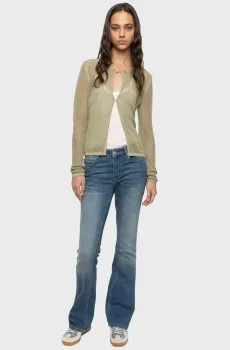 Женский оливковый кардиган Saya Оливковый XS ZADIG&VOLTAIRE KWCA01690_TEA