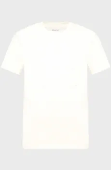 Мужская белая футболка EMBROIDERED Белый XXL Gant 2003368