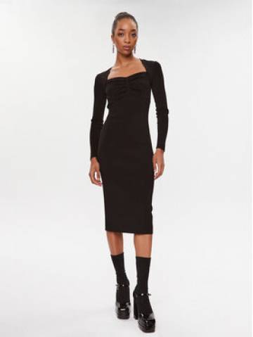 KARL LAGERFELD Трикотажна сукня 235W1312 Чорний Slim Fit KARL LAGERFELD Трикотажна сукня 235W1312 Чорний Slim Fit