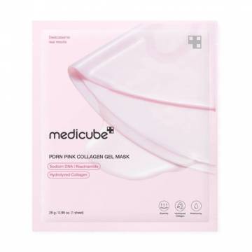 Гидрогелевая маска для лица Medicube PDRN Pink Collagen Gel Mask с коллагеном, 28 г Гидрогелевая маска для лица Medicube PDRN Pink Collagen Gel Mask с коллагеном, 28 г