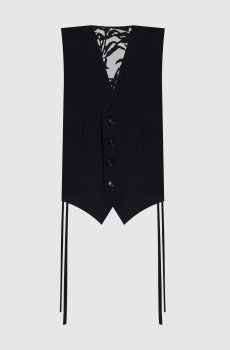 Черный жилет Tiuku с шелком