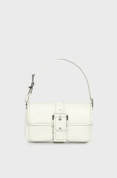 Женская белая кожаная сумка COLBY Белый ONESIZE Michael Kors 30S4SBAL2L