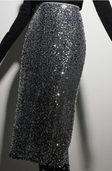 Спідниця-олівець - срібний