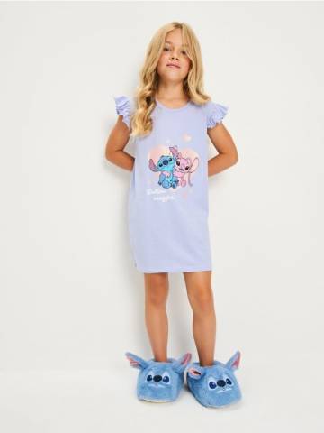 Нічна сорочка з декоративними рюшами Stitch - блакитний Нічна сорочка з декоративними рюшами Stitch - блакитний