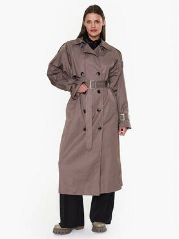 Gestuz Тренч Sarga 10906855 Коричневий Loose Fit Gestuz Тренч Sarga 10906855 Коричневий Loose Fit