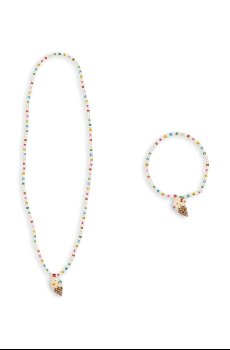 Детское ожерелье и браслет Konges Sløjd ICE CREAM NECKLACE AND BRACELET SET
