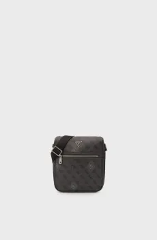 Мужская темно-серая сумка с узором MILANO Серый ONESIZE Guess HMMICTP5417