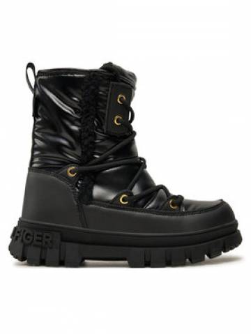 Tommy Hilfiger Снігоходи Fur Boot T3A5-33610-1695 S Чорний Tommy Hilfiger Снігоходи Fur Boot T3A5-33610-1695 S Чорний