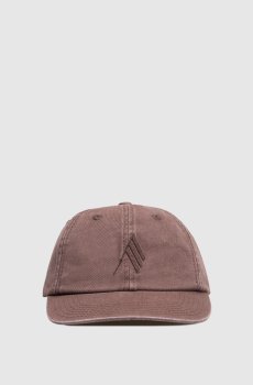 Коричневый кепка с вышивкой эмблемы