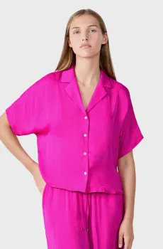 Женская малиновая рубашка CHEETA Малиновый L Etam 6553471