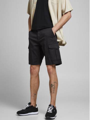 Jack&Jones Шорти з тканини 12182555 Чорний Regular Fit Jack&Jones Шорти з тканини 12182555 Чорний Regular Fit