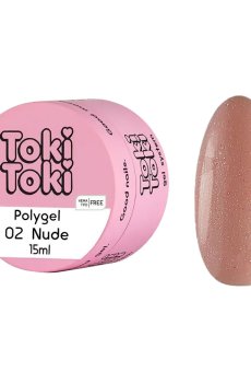 Полигель для моделирования ногтей Toki Toki Polygel 02 Nude, 15 мл