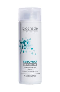 Бессульфатный шампунь Biotrade Sebomax Sensitive Shampoo для чувствительной кожи головы, 200 мл