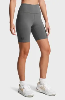 Женские серые велосипедки UA Rival 7in Short Серый M Under Armour 1386703-025