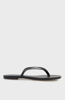 Женские черные кожаные вьетнамки Santorini Черный 39 PRPY PRSDS26223W