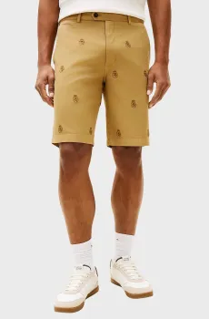Мужские бежевые шорты HERITAGE Бежевый 31 Tommy Hilfiger MW0MW43112