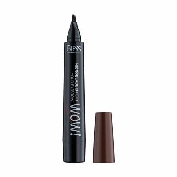 Маркер для бровей Bless Beauty Wow Tattoo Brow Pen с эффектом микроблейдинга, 01, 2 г Маркер для бровей Bless Beauty Wow Tattoo Brow Pen с эффектом микроблейдинга, 01, 2 г