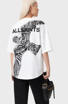 Женская белая футболка SWOOP AMELIE Белый L AllSaints W041JE