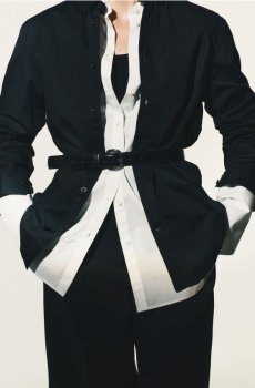 Reserved - Ремінець з комбінованих матеріалів - чорний - 293IC-99X