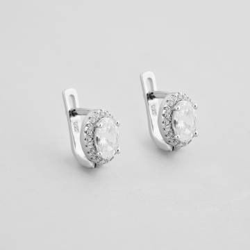 Серебряные серьги Minimal 520340б Серебряные серьги Minimal 520340б