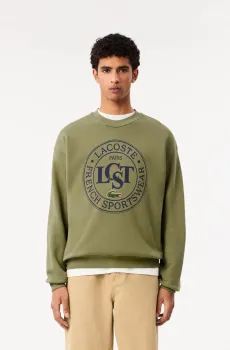 Мужской зеленый свитшот Зеленый M Lacoste SH2897BMY