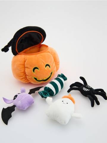 Reserved - Подушка-гарбуз з іграшками - помаранчевий - 332GW-22X