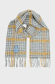 Женский шарф с узором CREST FLUFFY Разноцветный ONESIZE Tommy Hilfiger AW0AW17969