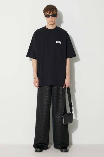 Хлопковая футболка Marcelo Burlon Disco God мужская цвет чёрный с принтом Хлопковая футболка Marcelo Burlon Disco God мужская цвет чёрный с принтом