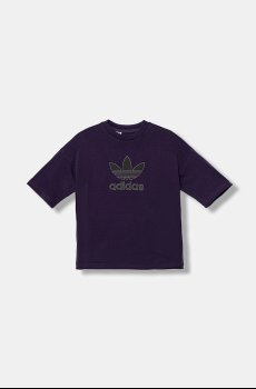 Детская хлопковая футболка adidas Originals