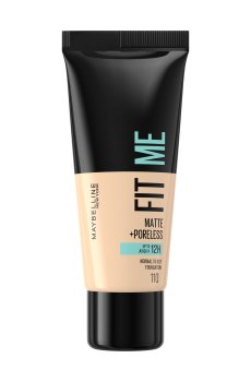 Матирующий тональный крем для лица Maybelline New York Fit Me! Matte + Poreless Foundation 110 Porcelain, 30 мл